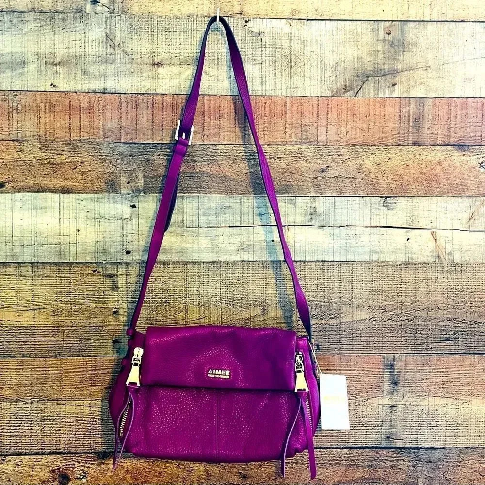 NWT Aimee Kestenberg Double Entry Crossbody Purse